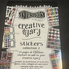 Ranger Dylusions Creative Dyary Stickers Collections 1 & 2 48 sheets NEW