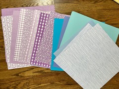 Scrapbooking Lot of 200 Sheets Mixed Thick & Thin Paper 12″x12″ Solid & Prints