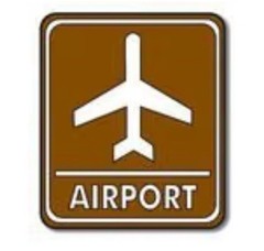 Hard To Find “AIRPORT SIGN (B)” Laser Die-Cut by Scrapbook Customs~ New With Tag
