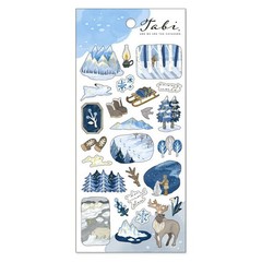 Mind Wave Sticker Sheet Set of 3 – Nature Countryside Green, White & Brown