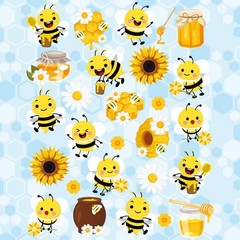 500 Pieces Bee Theme Stickers for Kids Honey Stickers Cute Waterproof Summer …