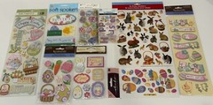 *YOU CHOOSE* -K&Co., Recollections & Others EASTER, BUNNY, EGGS, BASKET Stickers