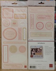 Chatterbox Love Tiles Scrapbooking Girl Self Adhesive