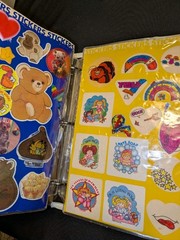 Vintage 1980s Sticker Book Album Lisa Frank Gremlins Strawberry Shortcake Etc