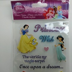 EK Success-Disney Princess Phrases-21 Stickers-Brand New-Cinderella,Belle, etc.