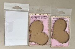 LOT Susan Lenart Kazmer Art Mechanique Heart Bezel ICE Resin Bronze Set of 3