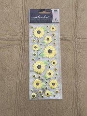 EK Success sticko Dimensional Stickers Sunflowers 41 Pcs