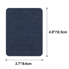 30 PCS Iron-On Denim Patches for Clothing & Jeans Repair – 5 Colors, 4.9×3.7″