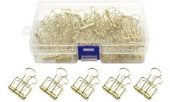 50 Pack Multi-Purpose Metal Wire Binder Clip Set, Paper Binder Clips, 1.57 In…