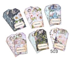 Handmade Junk Journal Tags Ephemera Scrapbook Embellishments