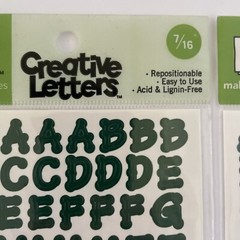 Making Memories Creative Letters Scrapbooking – 7/16″ Dot Forest Green