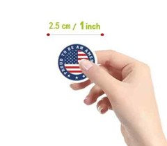 100 Patriotic ASSORTED 1″ STICKERS LABELS SEAL Small Business Thank You