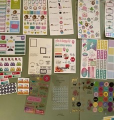 HUGE Lot of Happy Planner Stickers Over 140 Pages Of Stickers & 2 Binders