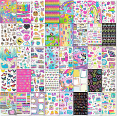 Set of 4 Sticker Books with 4,000+ Fun & Colorful Craft Stickers