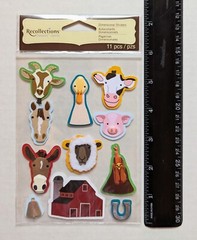Farm Animals & Barn Scrapbooking Stickers by Recollections