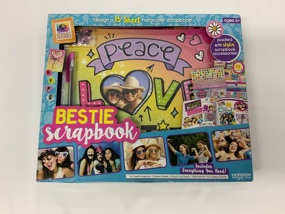 Bestie Scrapbook – DESIGN 15 SHEET HARDCOVER SCRAPBOOK HORIZON GROUP USA NEW!!
