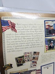 K&Company MARINES Scrap Kit 12×12 Military Scrapbook Papers & Sticker Sheets NEW