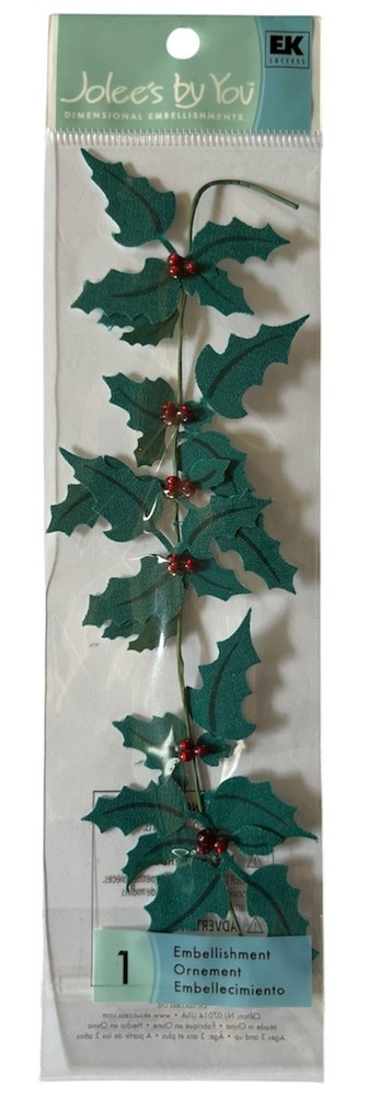 Jolees by You Chain of Holly Scrapbooking Dimensional Embellishments