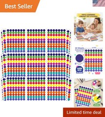 Dot Stickers – 1400 PCS Colored Circle Stickers for Kids | Back to School Sup…