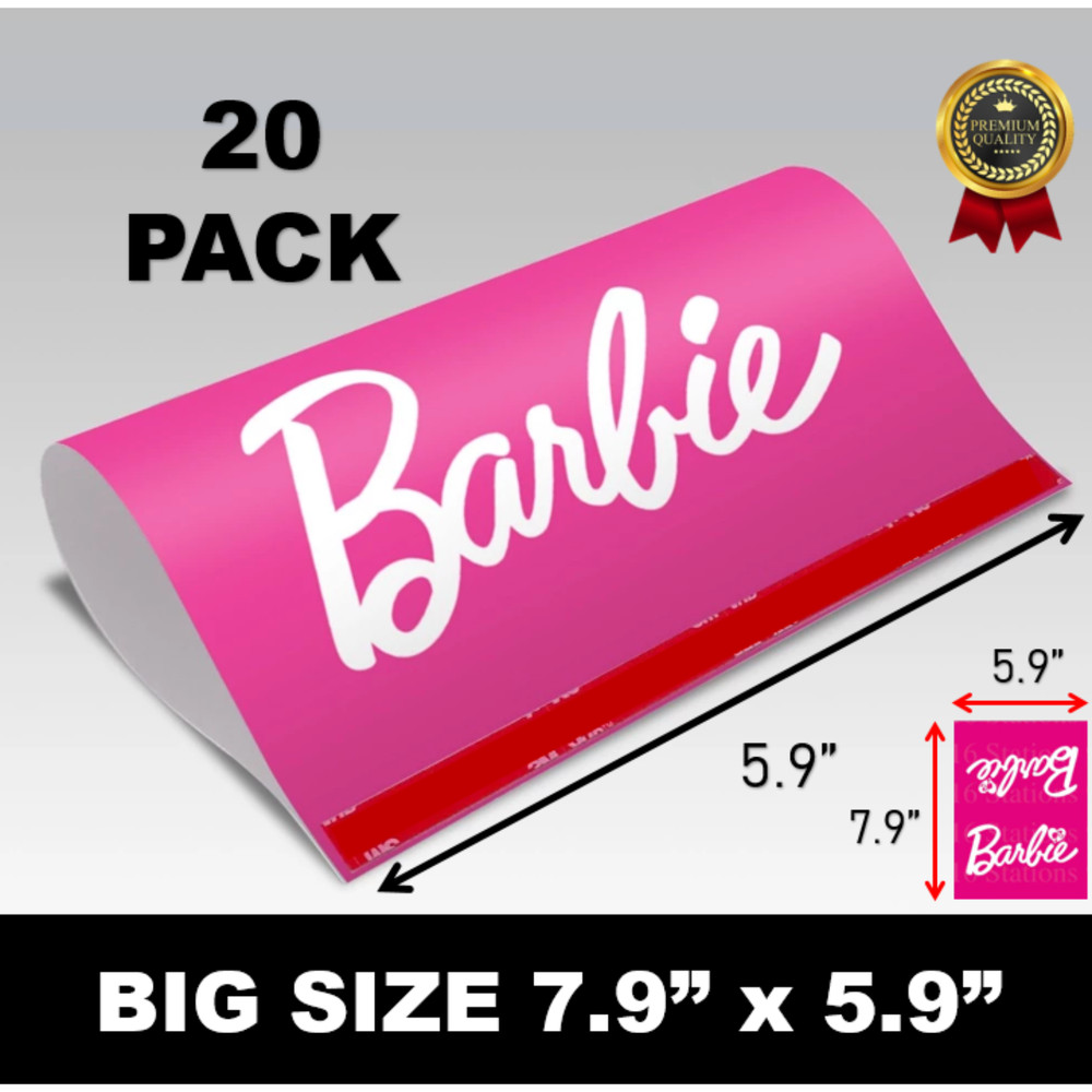 20 PACK TAG YOUR CAR- Tag – Funny Car Stickers – Decal – Barbie Pink 6×8