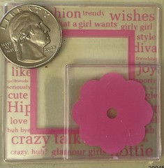 GIRL SHEER FRAME COMBO Self-Adhesive stickers(4pc)Making Memories•Flowers•Clear•