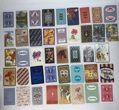 Mixed Lot 70 Random Playing Cards Ephemera Junk Journal Paper Craft Most Vintage