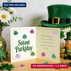 1000 PCS St Patricks Stickers for Kids 2 Rolls Sparkly Shamrock Stickers 5 Desig