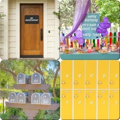 336 Pcs Waterproof Letter Stickers – Self-Adhesive Alphabet Decals for DIY, Mail