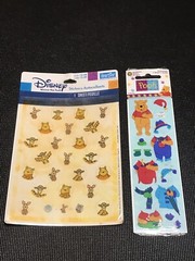 VINTAGE Hallmark DISNEY Sticker Lot – WINNIE THE POOH – TIGGER – EEYORE PIGLET