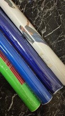 Vintage DuraSeal Adhesive Book Covering Rolls Collectible Brite Colors x4 1990s