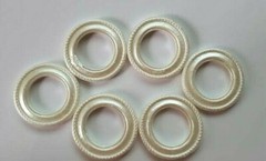 CraftbuddyUS 6pcs x 1.5 in ROUND Ivory Resin Frame, Craft DIY
