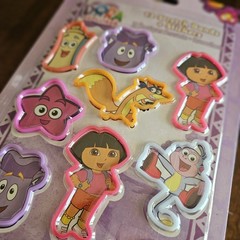Vtg 2010 Nickelodeon Stickers Stretch Bands Lot Ni Hao Kai-Lan Dora Diego 3pk