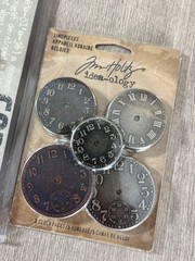 Tim Holtz Idea-ology Lot Of 3 Time Pieces-Corners-Muse tokens Art