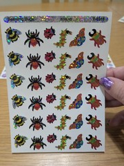 3 Sheets Trend Sparkle Stickers Beaming Bugs Vintage, Zoo Animals Wee