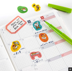 Hobonichi Paddington Bear 5-Item Stationery Set Stickers Notes Letter Japan NEW