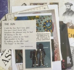 CELESTIAL Astrology Kit Book pages & cutouts cards 70+ Lot Unique Junk journal