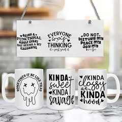 12 Sheets of Sarcastic UV DTF Stickers – Easy Application for Mugs & Glasses