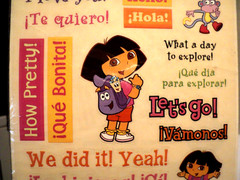 DORA THE EXPLORER Stickers (2005, Nick Jr) BRAND NEW: English/Spanish 5 1/2 x 12