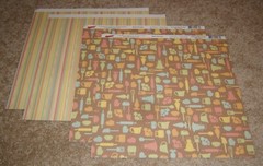 Moxxie 12×12 Double Sided Papers(4) ~ Bake Shoppe…..Kitchen Tools of the Trade