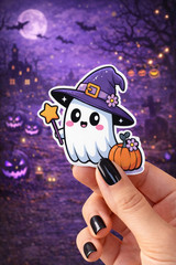Halloween Ghost Sticker Set – 32 Piece