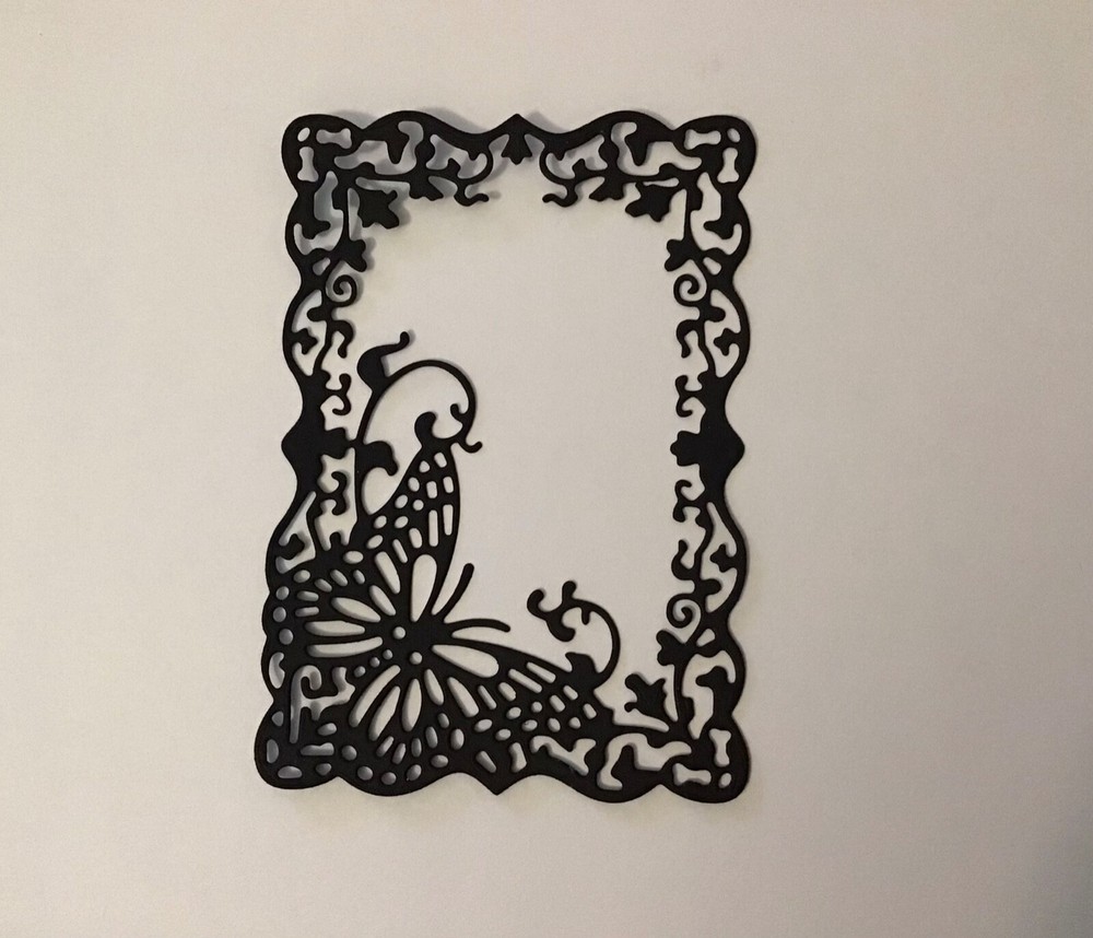 Butterfly frame die cut embellishments 6 pcs 3-7/8″ x 2-3/4” Scrapbook Cards