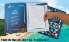 Sticker by Number Beach Vacation Fusion of Paint by Number and Sticker Fun by