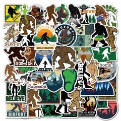 50X Bigfoot Sasquatch Jungle Mountain Stickers Scrapbook Skateboard Bike Hiking