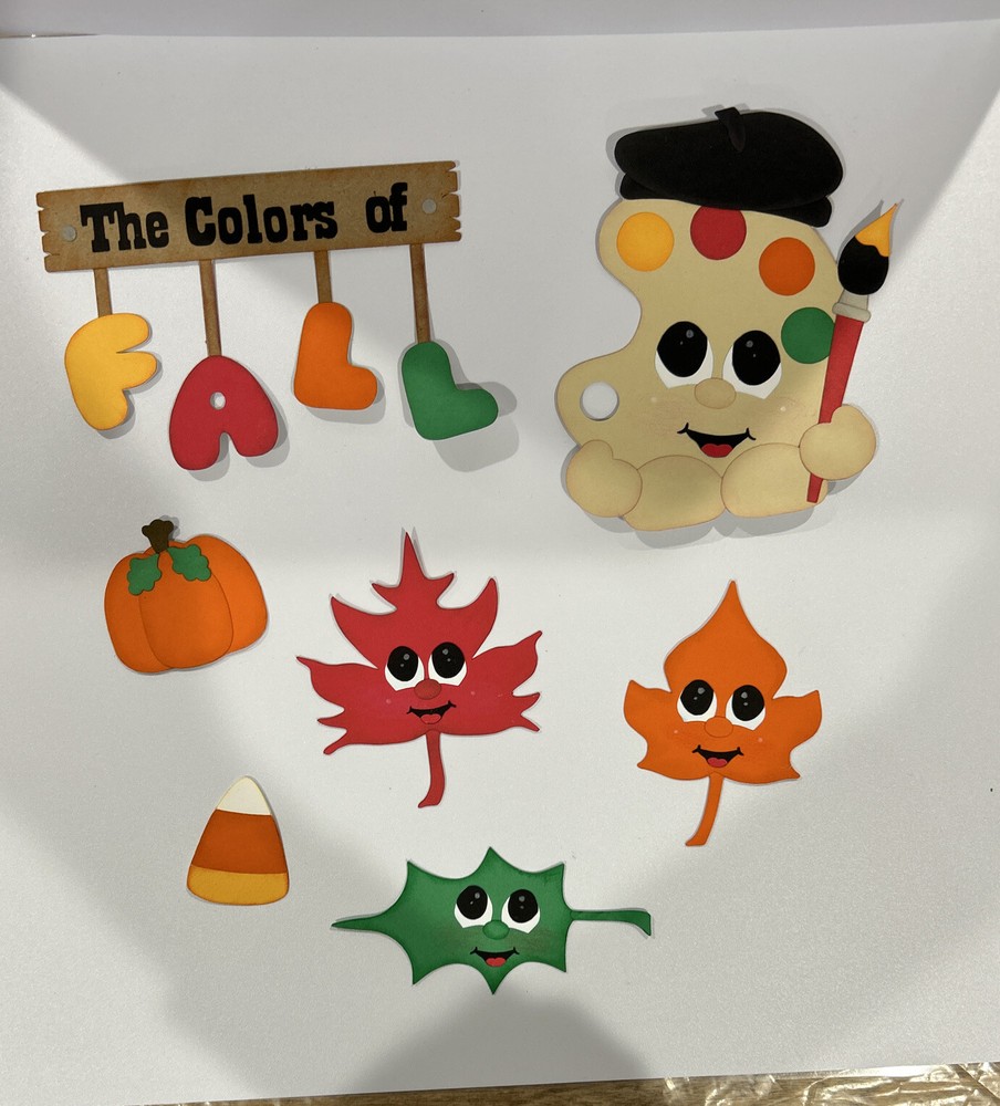 The Colors of Fall Scrapbook Title and Accessories Paper Pierced Die Cut