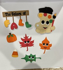 The Colors of Fall Scrapbook Title and Accessories Paper Pierced Die Cut