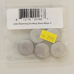 NEW Jest Charming Page Pebbles Looking Glass Maps Scrapbooks Crafts .75″ – H