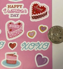 VALENTINES’S CAKE Stickers (24pc)Holiday•Candy•Hearts •Donut•Cookies•Sweets•