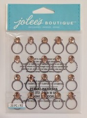 Jolee’s Rose Gold Wedding Engagement Rings Repeats Scrapbooking Stickers