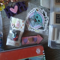 Craft Lot Crafting Supplies Water Color Pencils Glitter Stamps Embellishments