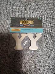 Hobby Lobby Woodpile 1.75” Wood Letters (4 Pieces Of Letter Y) Still Sealed New